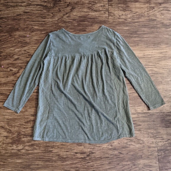 Lucky Brand Olive Green Top Women's Size Medium - Picture 3 of 8